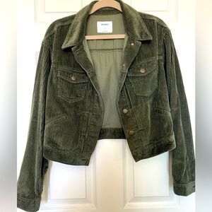 Old Navy Green Corduroy Jacket